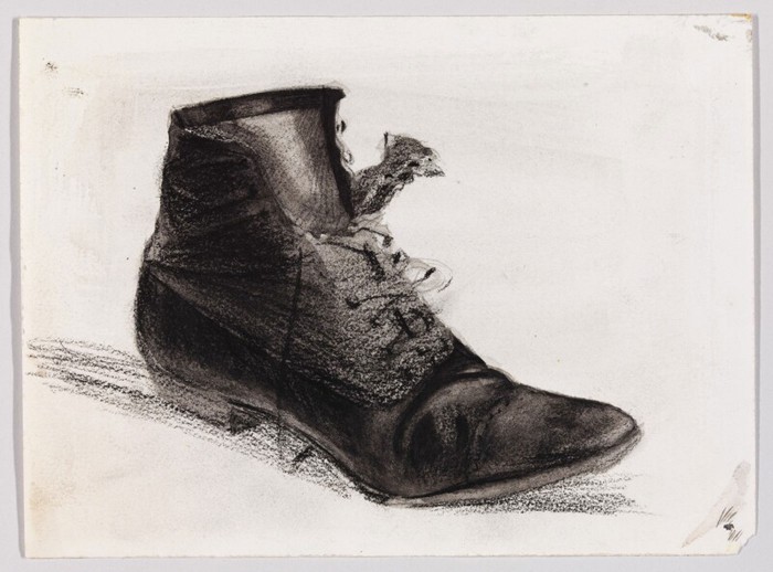Эдвард Хоппер. Эскиз ботинка, 1899–1906. Фото: Whitney Museuм of Aмericаn Art