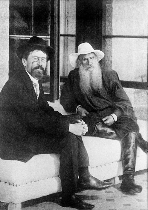 Антон Чехов и Лев Толстой, 1903 год