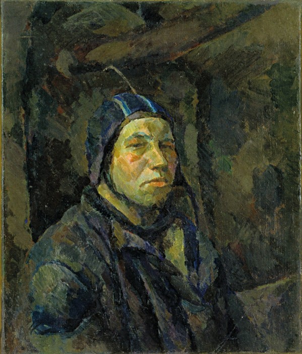 Илья Кабаков. Виноватая? 1982. Оргалит, масло, эмаль