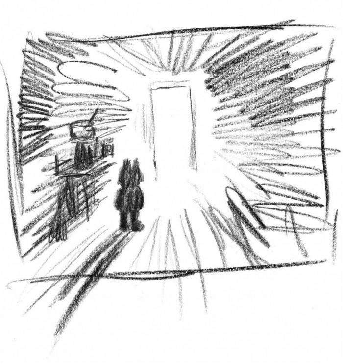 Юрий Норштейн. Волчок в коридоре. Набросок к фильму «Сказка сказок», 2003